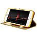 Custodia Iphone 6 / 6s Sportellino 2xfinestre Cover Silicone Oro - Foto miniatura 5
