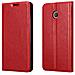 Custodia Compatibile Con Huawei Y330 In Rosso Mela - Coperchio Protettiva Con Chiusura Magnetica, Funzione Stand E Tasca Per Le Carte - Foto miniatura 11
