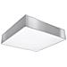 Lampada Da Soffitto Quadrata Per Cucina E Soggiorno, Modello Horus 45 Sl. 0140, 2 Luci, Luce Led E-27, Colore: Argento - Foto miniatura 8