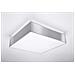 Lampada Da Soffitto Quadrata Per Cucina E Soggiorno, Modello Horus 45 Sl. 0140, 2 Luci, Luce Led E-27, Colore: Argento - Foto miniatura 2