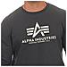 Alpha Industries 178302 Maglia Di Tuta, Grigionero, M Regular Uomo - Foto miniatura 3