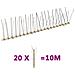 Set Dissuasori per Uccelli e Piccioni 20 pz 4 File 10 m - Foto miniatura 1