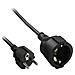cavo prolunga alimentazione schu. ko. 10a / 250v, 2-poli e contatto di terra, spina cee-7/7 su presa cee-7/7, nero, 5m - Foto miniatura 2