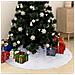 Gonna Per Albero Di Natale Bianca 150 Cm In Pelliccia Sintetica - Foto miniatura 1