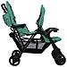 Passeggino Gemellare A Tandem Verde In Acciaio - Foto miniatura 6