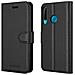 Custodia Compatibile Con Honor 20e In Nero Carbone - Coperchio Protettiva Con Chiusura Magnetica, Funzione Stand E Tasca Per Le Carte - Foto miniatura 8