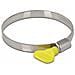 19454 Fascetta Per Manichetta Giallo, Metallico Collare Per Vite (vite Senza Fine)  - Foto miniatura 1