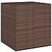 Contenitore Da Giardino In Rattan Pe 100x97,5x104 Cm Marrone - Foto miniatura 1
