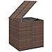 Contenitore Da Giardino In Rattan Pe 100x97,5x104 Cm Marrone - Foto miniatura 3
