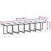 Set Da Pranzo Per Giardino 15 Pz Con Cuscini Polyrattan Marrone - Foto miniatura 5