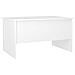 Tavolino Da Salotto Bianco 80x50x42,5 Cm In Legno Multistrato - Foto miniatura 4