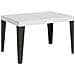 Tavolo Allungabile 90x140/244 Cm Flame Telaio Antracite - Bianco Frassino - Foto miniatura 5