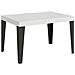 Tavolo Allungabile 90x140/244 Cm Flame Telaio Antracite - Bianco Frassino - Foto miniatura 1