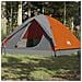 Tenda da Campeggio a Cupola 6 Persone Arancione Impermeabile - Foto miniatura 1