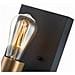 Applique Industrial Nordico Silas Acciaio Zinco Antico Ottone 1 Luce E27 - Foto miniatura 4