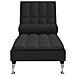 Chaise Longue Massaggi con Capezzale Nero in Tessuto - Foto miniatura 3