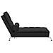 Chaise Longue Massaggi con Capezzale Nero in Tessuto - Foto miniatura 4