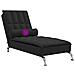 Chaise Longue Massaggi con Capezzale Nero in Tessuto - Foto miniatura 6