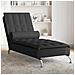 Chaise Longue Massaggi con Capezzale Nero in Tessuto - Foto miniatura 8