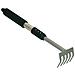 Rastrello 5 Denti Con Manico In Alluminio 36 Cm Brixo Platinum - Foto miniatura 1