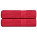 Asciugamani Da Bagno 2 Pz Rossi 100x150 Cm 360 G /m 100% Cotone - Foto miniatura 1