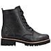 Black Casual Closed Ladies Mid Height Boots Stivaletti Pelle Scarpe Donna Nero Eu 41, D8661-00 - Foto miniatura 3
