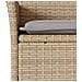 Sedie da Giardino con Cuscini 2 pz Beige in Polyrattan - Foto miniatura 4