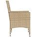 Sedie da Giardino con Cuscini 2 pz Beige in Polyrattan - Foto miniatura 6