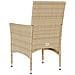 Sedie da Giardino con Cuscini 2 pz Beige in Polyrattan - Foto miniatura 10