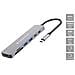 DONN28G replicatore di porte e docking station per laptop Cablato USB 3.2 Gen 1 (3.1 Gen 1) Type-C Grigio - Foto miniatura 1
