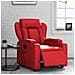 Poltrona Reclinabile Elettrica Rossa In Similpelle - Foto miniatura 1
