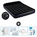 Set Materassino Gonfiabile - 191x137x25 Cm - Blu Scuro - Include Accessori Coordinati Cb15 - Foto miniatura 1