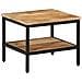 Tavolino Da Salotto 45x45x35 Cm Legno Massello Di Mango Grezzo - Foto miniatura 2