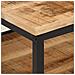 Tavolino Da Salotto 45x45x35 Cm Legno Massello Di Mango Grezzo - Foto miniatura 4