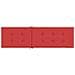 Cuscino Per Sdraio Rosso (75+105) x50x4 Cm - Foto miniatura 4
