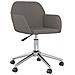 Sedia Da Ufficio Girevole Grigio Scuro In Tessuto - Foto miniatura 1