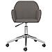 Sedia Da Ufficio Girevole Grigio Scuro In Tessuto - Foto miniatura 2