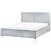 Letto Contenitore Ciniglia Moissac 180 X 200 Cm Azzurro - Foto miniatura 3