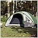 Tenda da Campeggio a Cupola per 4 Persone Verde Impermeabile - Foto miniatura 2