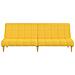 Divano Letto a 2 Posti Giallo in Tessuto - Foto miniatura 5