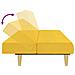 Divano Letto a 2 Posti Giallo in Tessuto - Foto miniatura 8