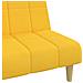 Divano Letto a 2 Posti Giallo in Tessuto - Foto miniatura 9