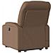 Poltrona Alzapersona Massaggiante Reclinabile Marrone Tessuto - Foto miniatura 5