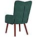 Poltrona Rilassante Verde Scuro in Velluto - Foto miniatura 6