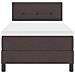 Letto Box Spring con Materasso Marrone Scuro 90x190 cm Tessuto - Foto miniatura 8