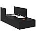 Struttura letto contenitore  Nero Rovere 100x200 cm - Foto miniatura 1