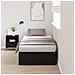Struttura letto contenitore  Nero Rovere 100x200 cm - Foto miniatura 2