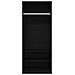 Armadio rovere nero Set di 2 Rovere nero Legno ingegnerizzato - Foto miniatura 1