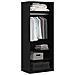 Armadio rovere nero Set di 2 Rovere nero Legno ingegnerizzato - Foto miniatura 3