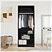 Armadio rovere nero Set di 2 Rovere nero Legno ingegnerizzato - Foto miniatura 4